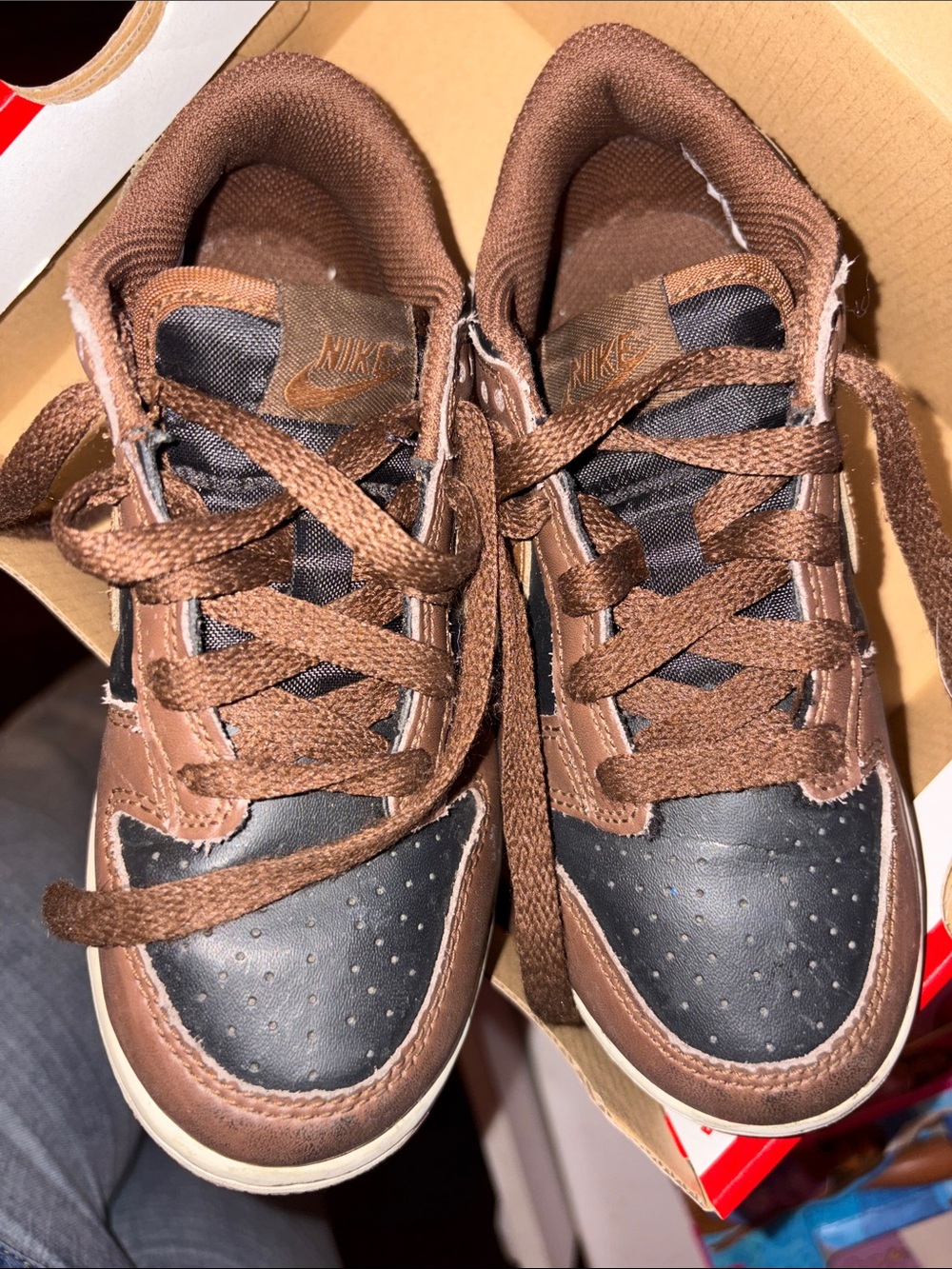 Jordan Kids' Brown and Black Sneakers